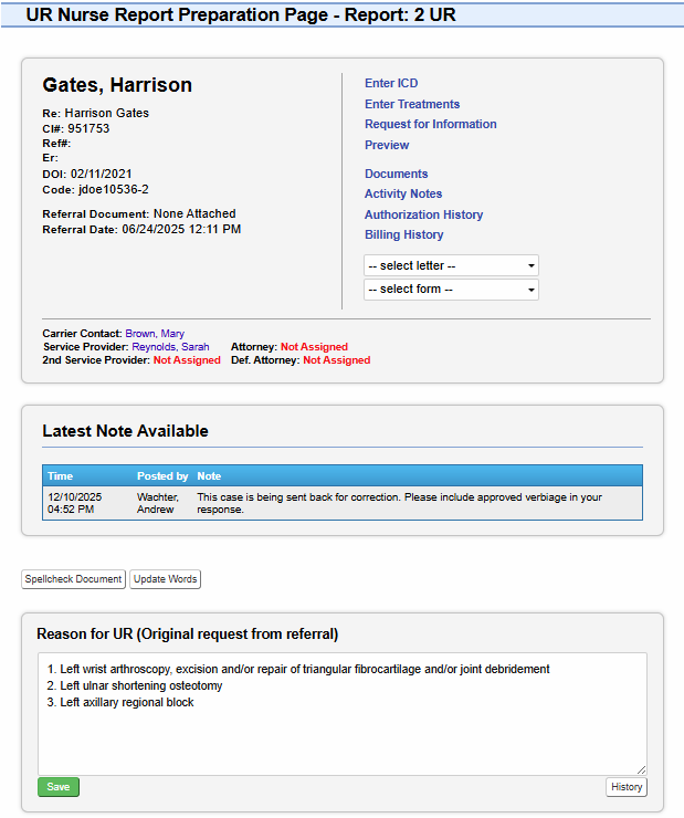 Template-driven clinical workflow in one place.